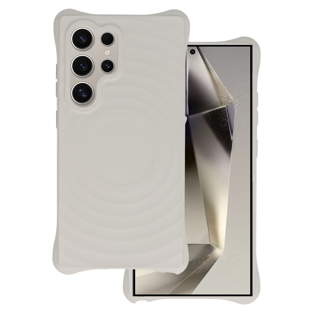 Tel Protect Wave Magsafe Suojakuori Samsung Galaxy S23 Ultra:lle harmaa