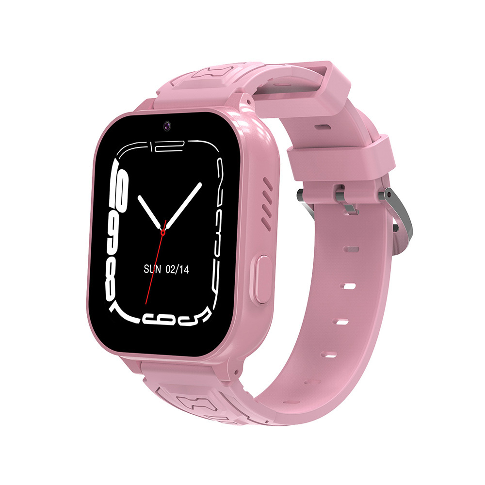 Blavec Smartwatch K-02 Kids Voice Call / GPS / 4G / SOS (SWK02-P) vaaleanpunainen