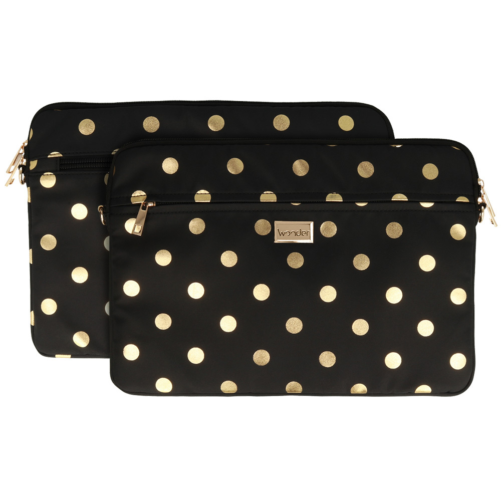 Wonder Sleeve Kannettava 17 tuumaa kultainen polka-dot