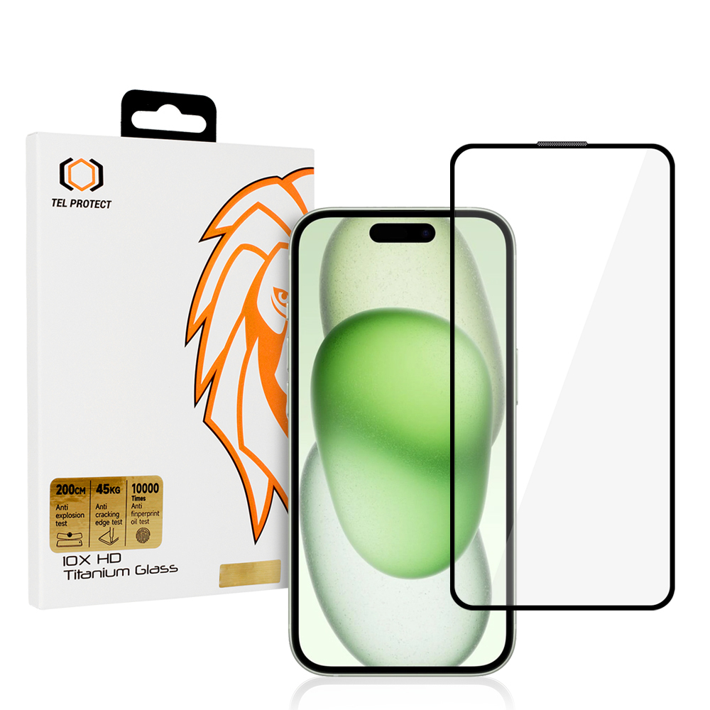 Tempered glass Tel Protect 10X HD Titanium for Iphone 16 Plus