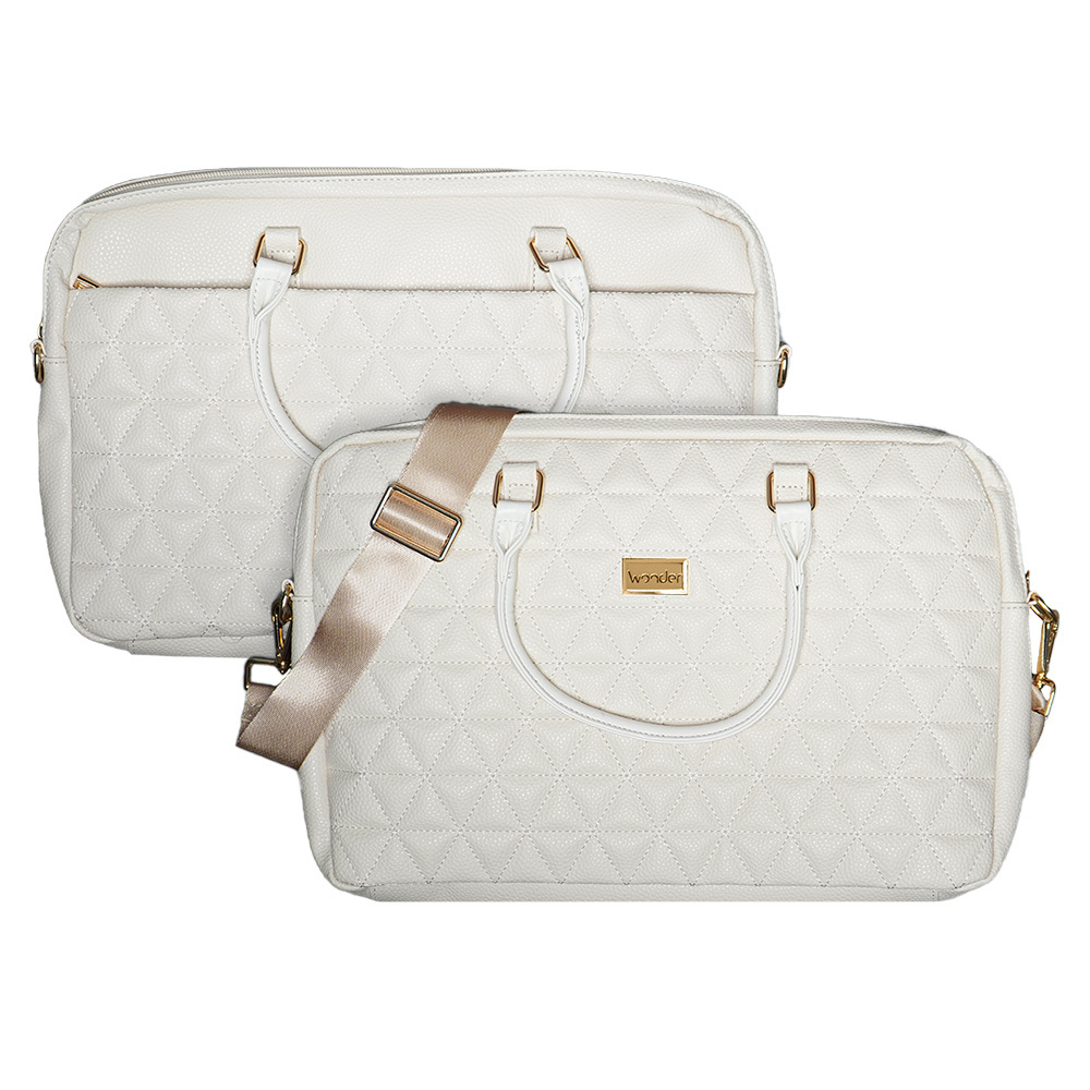 Wonder Briefcase Kannettava tietokone 17 tuumaa pico quilted beige