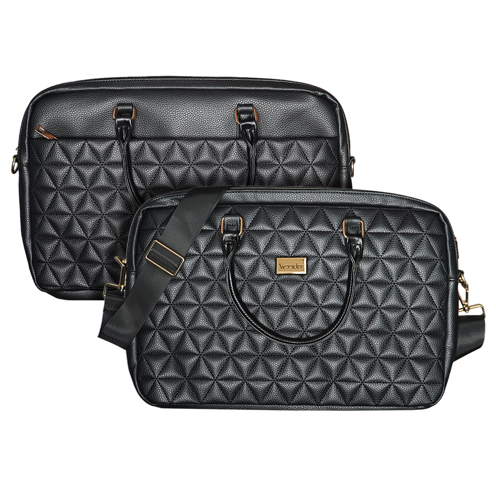 Wonder Briefcase Kannettava tietokone 17 tuumaa pico quilted musta