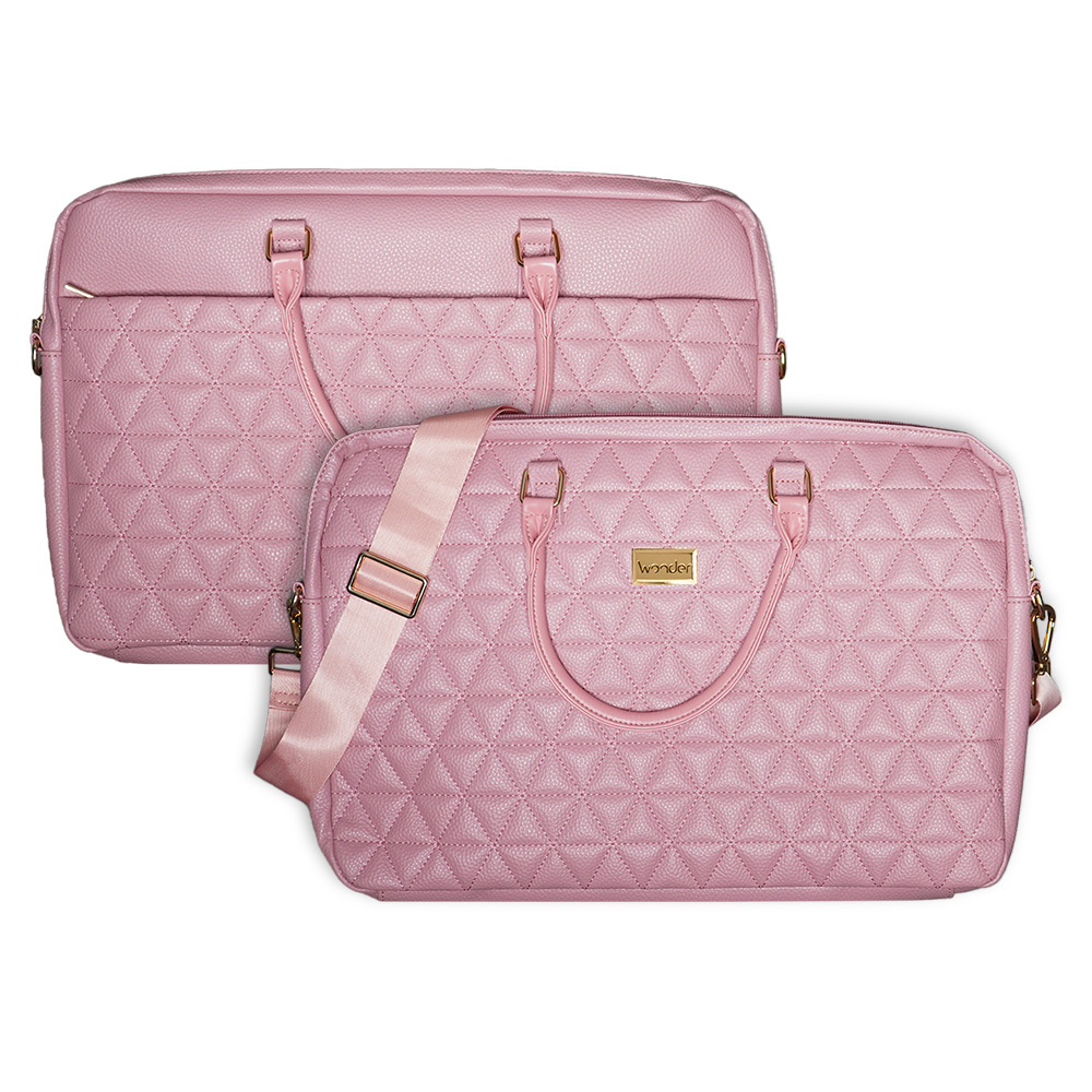 Wonder Briefcase Kannettava tietokone 17 tuumaa pico quilted vaaleanpunainen