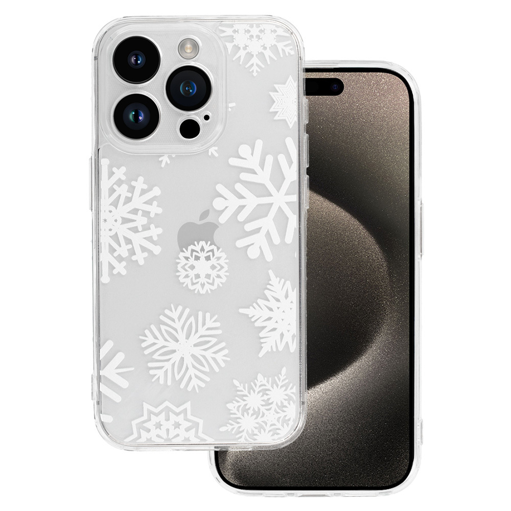 TEL PROTECT Joulu läpinäkyvä Suojakuori iPhone 13:lle Design 4