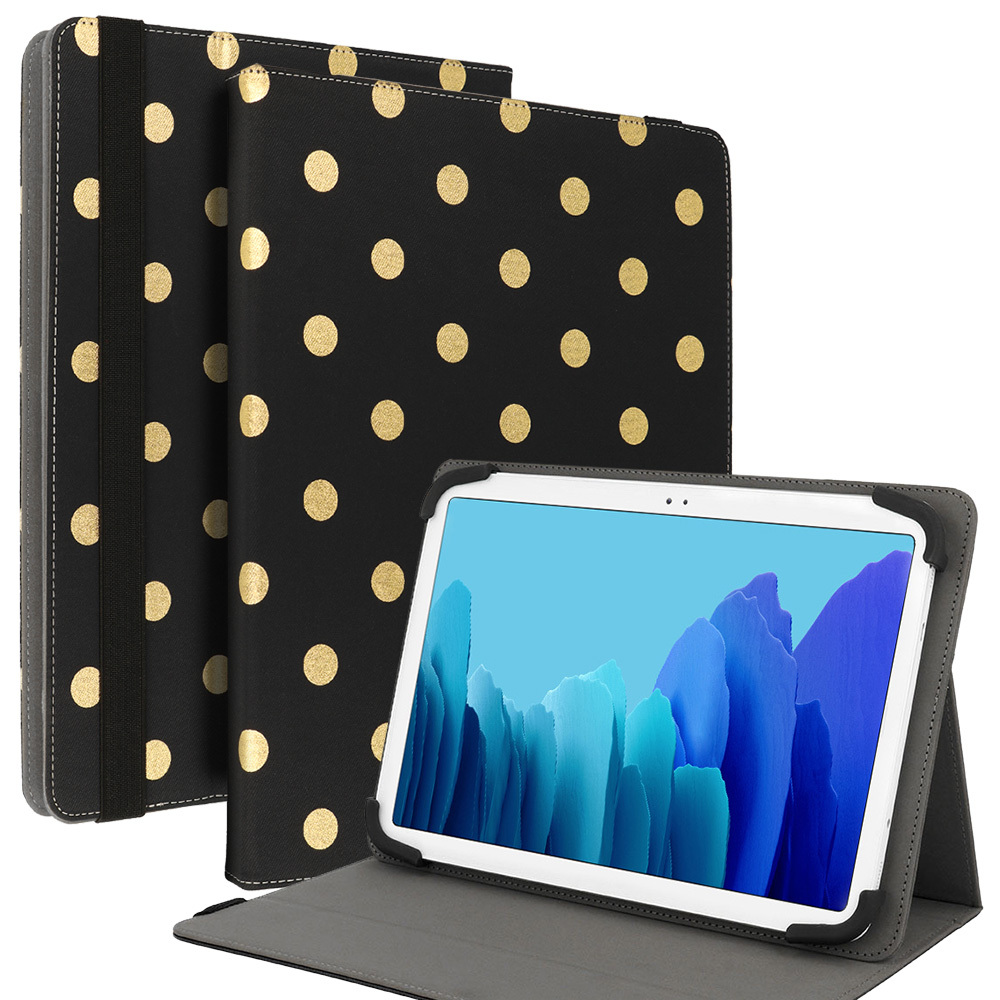 Wonder Canvas Tabletin suojakuori 13 tuumaa kultainen polka-dot