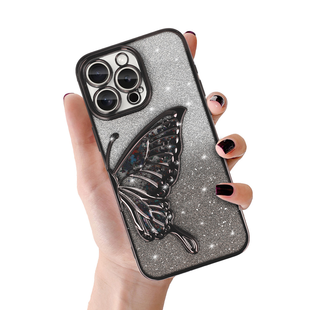 Tel Protect Butterfly Water Suojakuori iPhone 14 Pro:lle musta