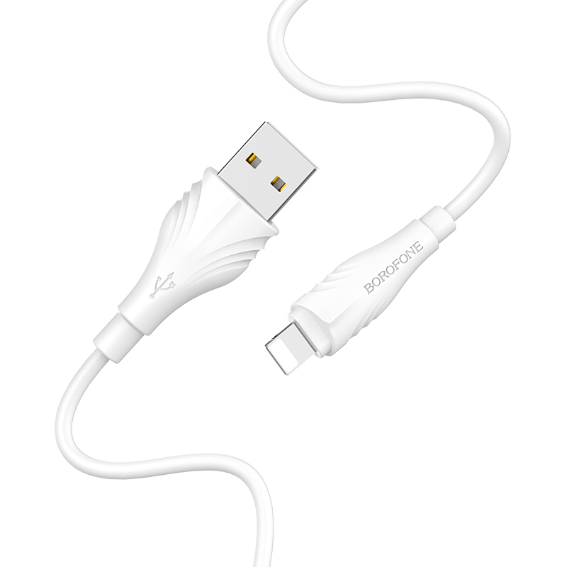 Borofone Kaapeli BX18 Optimal - USB - Lightning - 2A 1 metri valkoinen