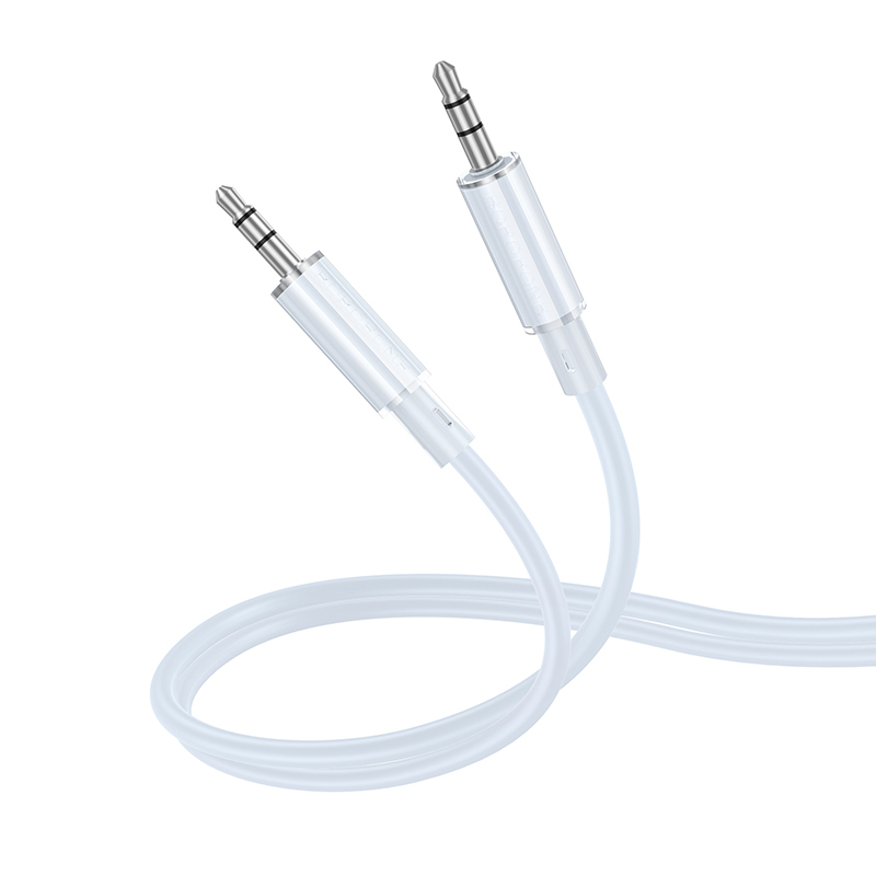Borofone AUX-kaapeli BL21 Lemon - jack 3,5mm - jack 3,5mm - 1 metri sininen