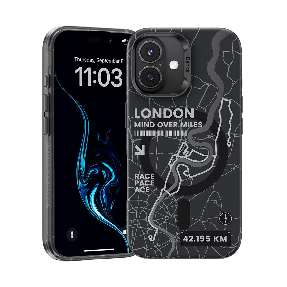 Benks Magnetic City London Suojakuori iPhone 16 Plus:lle