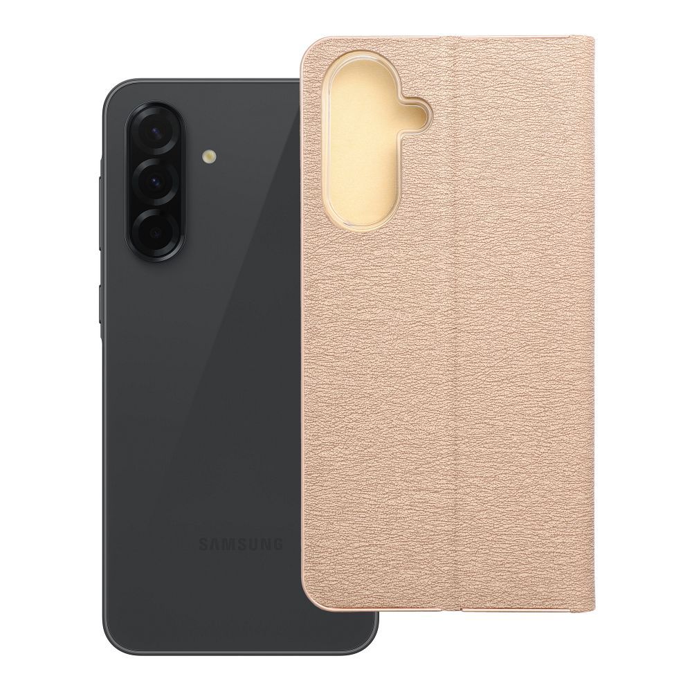Läppäsuojakuori Samsung A36 5G:lle Luna Book Gold kultainen