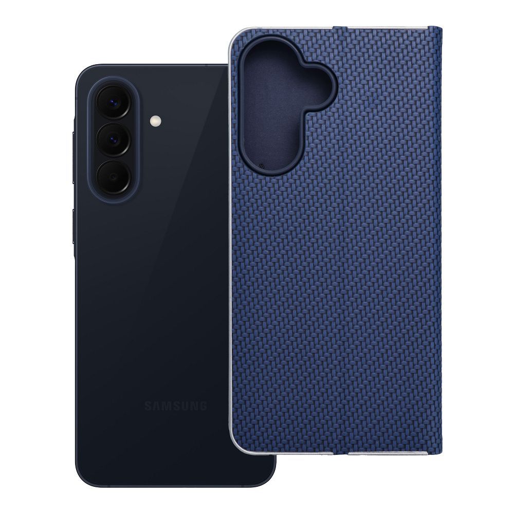Läppäsuojakuori Samsung Galaxy A57 5G Luna Book Carbon - Sininen