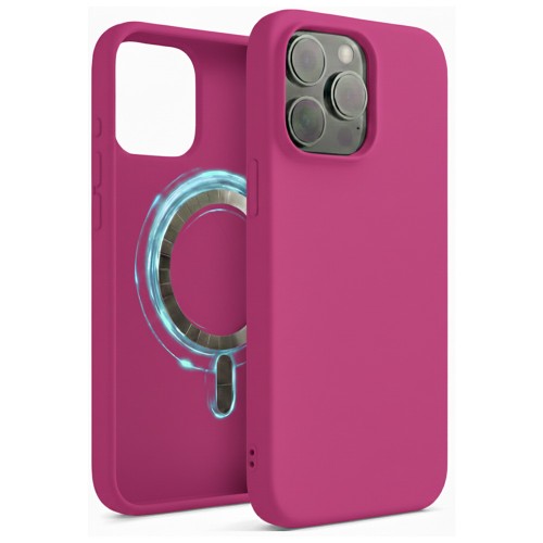 Phone Case "TM MagSafe Silicone" for iPhone 16 / Fuchsia /