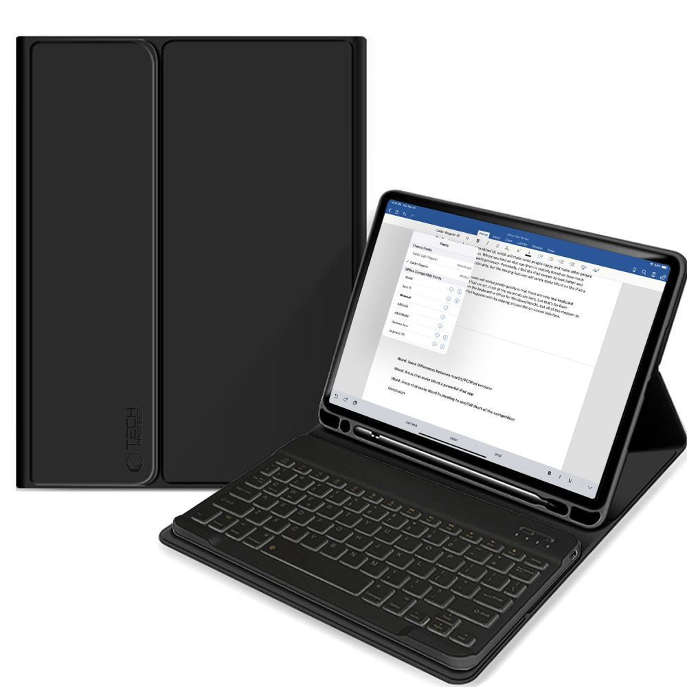 Tech-Protect SC Pen + Keyboard Suojakuori iPad 10.9" 2022 - Musta