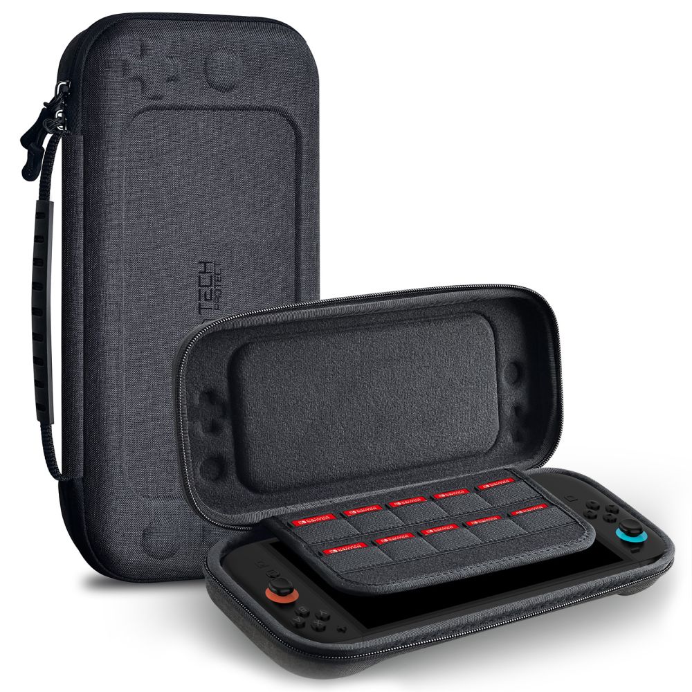 Tech-Protect Hardpouch Suojakuori Nintendo Switch 2:lle - harmaa
