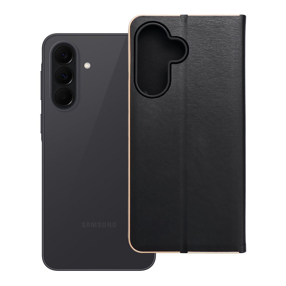 Läppäsuojakuori Samsung Galaxy A37 5G Luna Book Gold - Musta