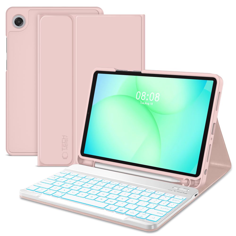 Tech-Protect SC Pen Suojakuori Samsung Galaxy Tab A9+ / A11+ Plus 11.0 X210 / X215 / X216 / X230 / X235 / X236:lle - Vaaleanpunainen