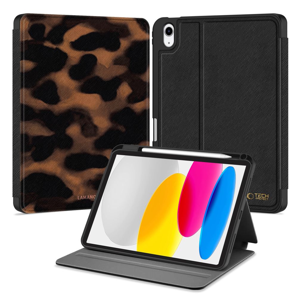 Tech-Protect Lamano Suojakuori iPad 10.9 10 / 2022 / 11 11 / 2025:lle - Ruskea ja Musta
