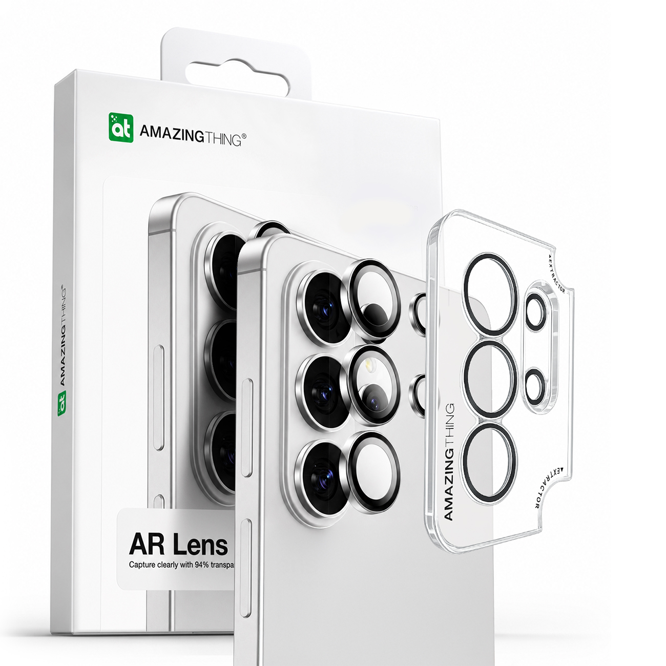 AmazingThing Radix AR Lens Glass for Samsung S26 Ultra Camera Lens - Transparent