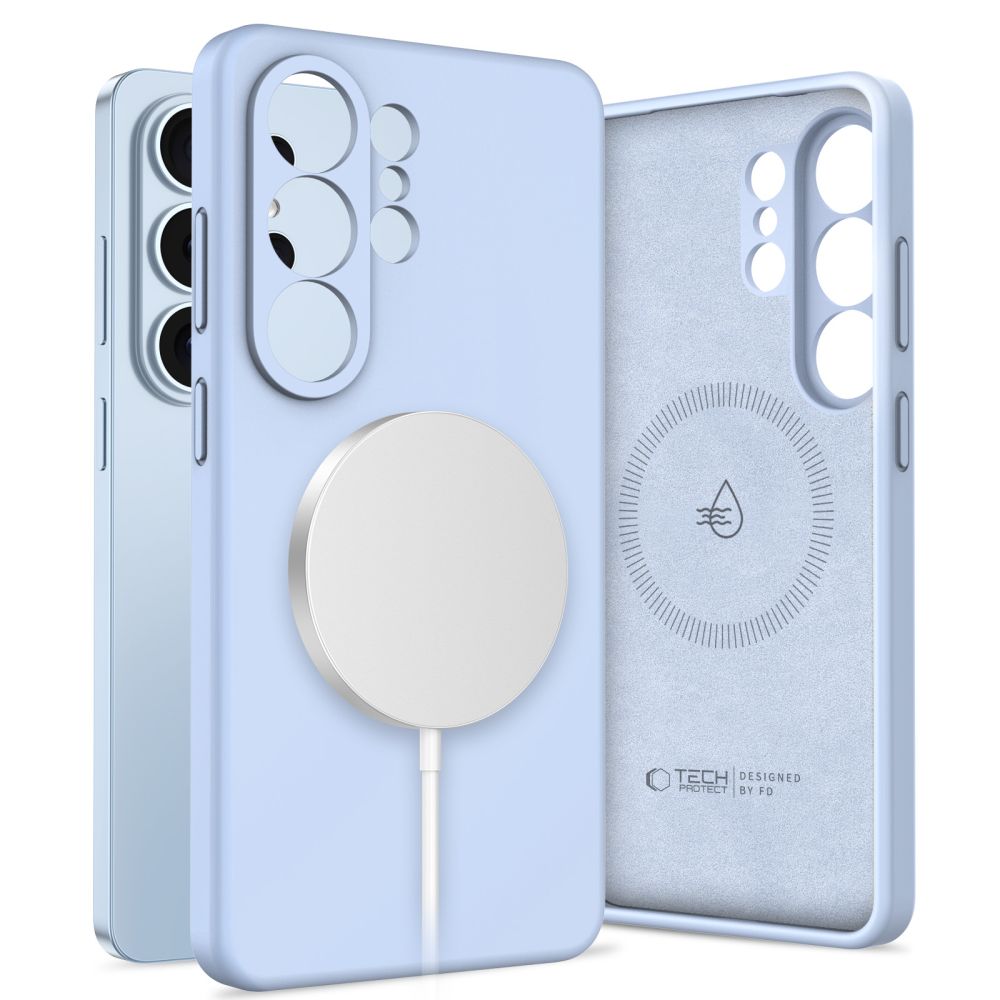 Tech-Protect Silicone MagSafe -suojakuori Samsung Galaxy S26 Ultralle - sininen
