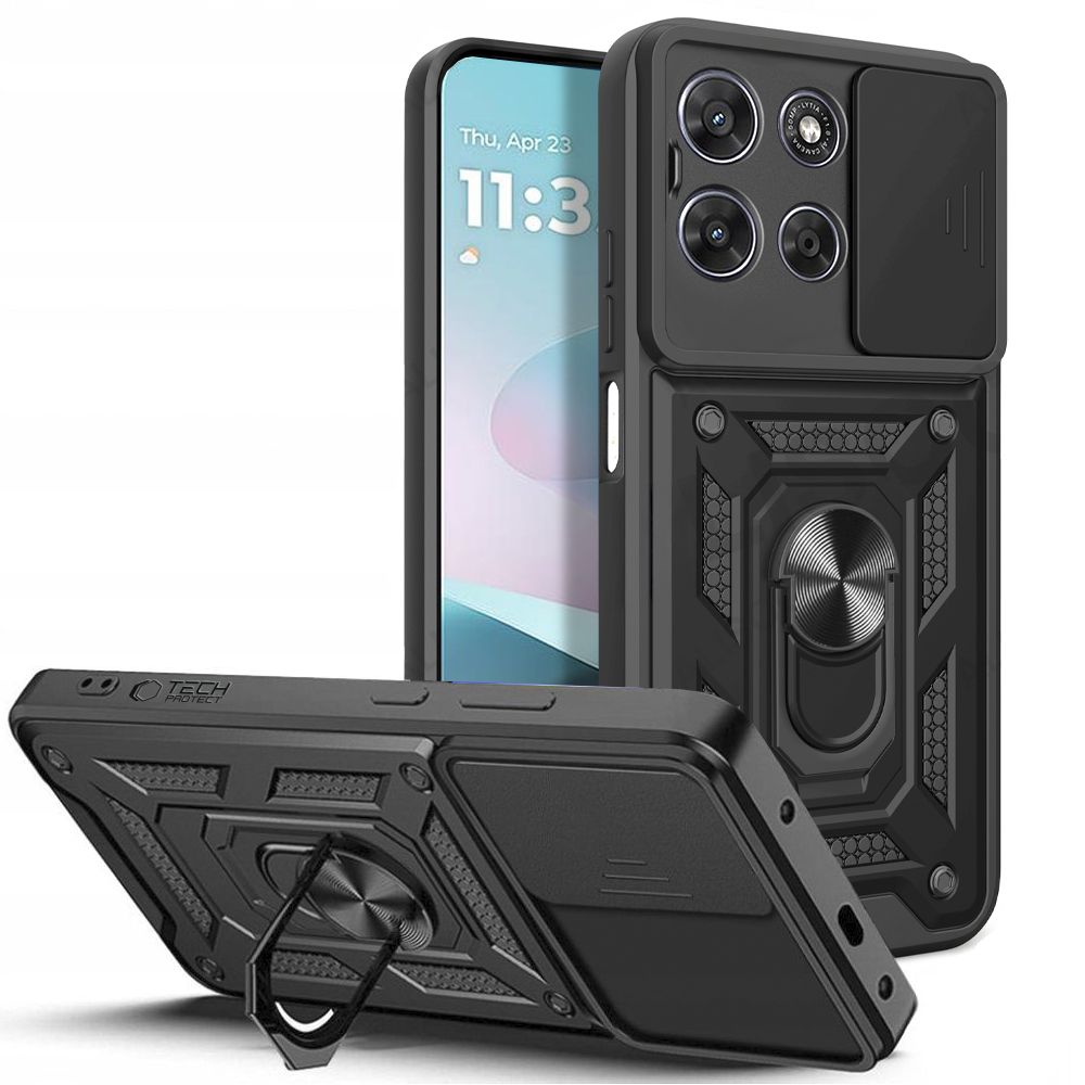 Tech-Protect CamShield Pro Case for Motorola Moto G67 / G77 - Black