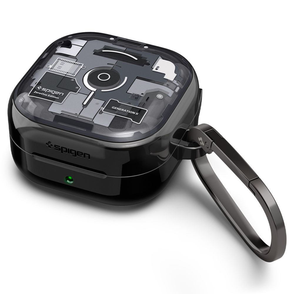 Spigen Ultra Hybrid Zero One -suojakuori Samsung Galaxy Buds 4 / 4 Pro:lle - musta