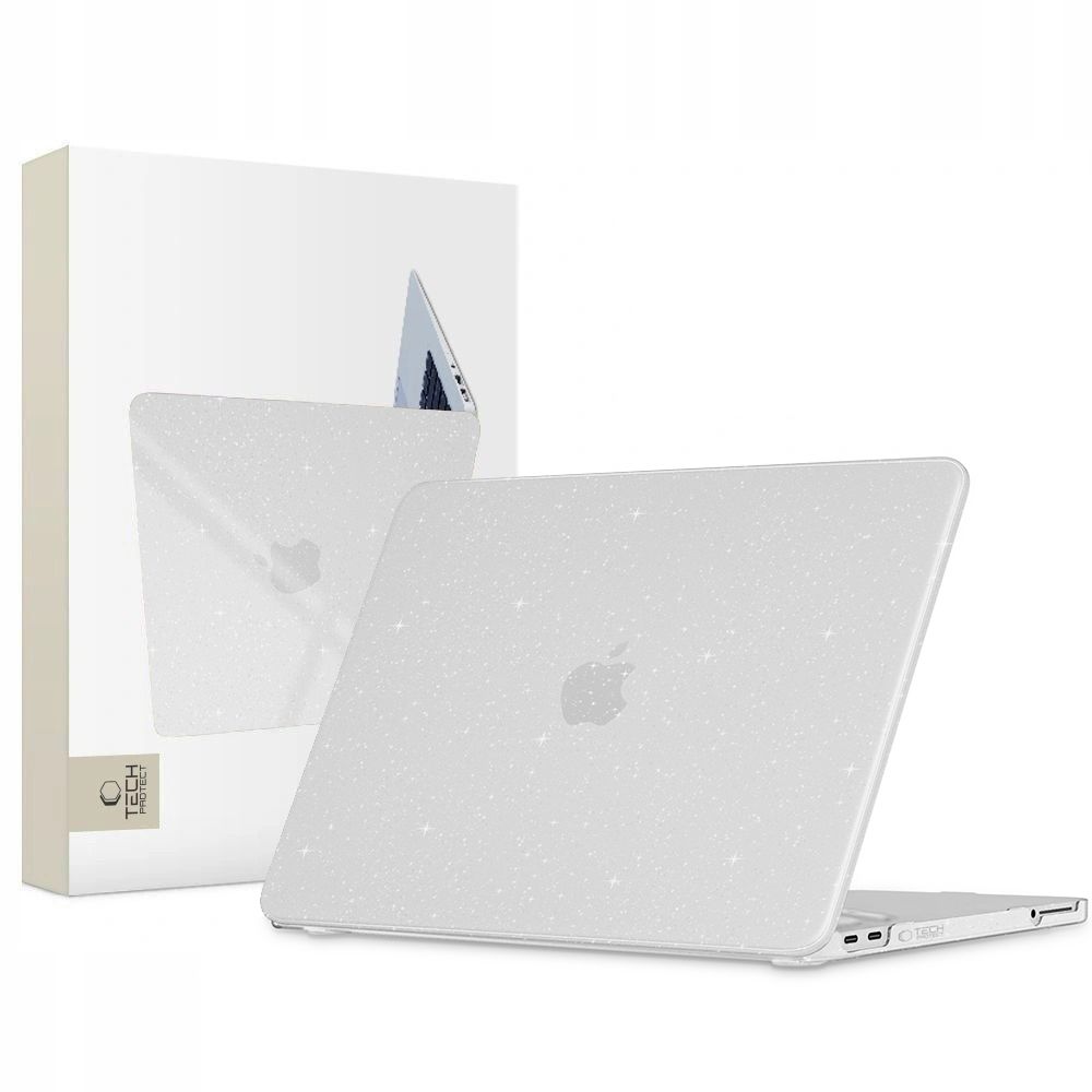 Tech-Protect SmartShell Suojakuori MacBook Neo 13" 2026 - Läpinäkyvä Glitter