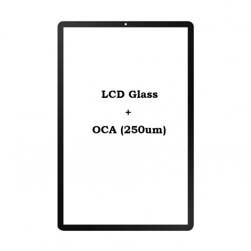 Outer Screen Glass Compatible With "Pro+" Apple iPad Air 4 (2020) / Black / glass + OCA XH 250um