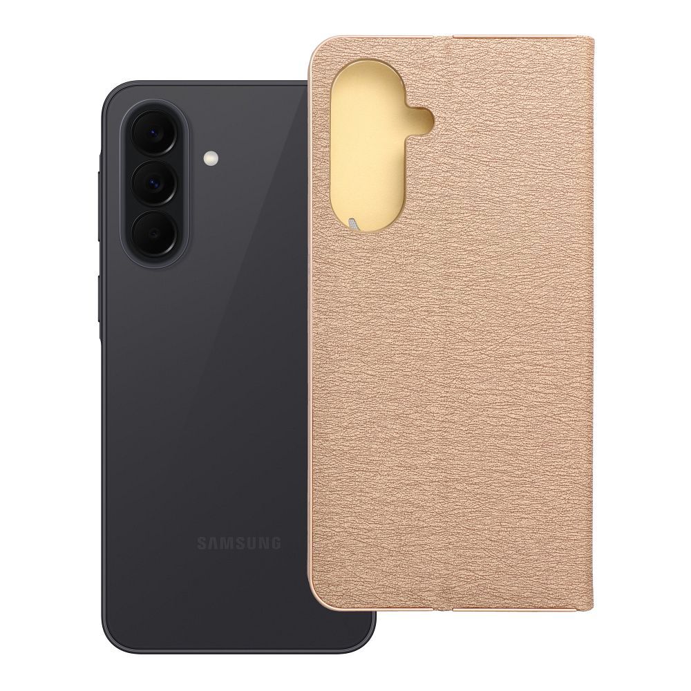 Luna Book Gold läppäsuojakuori Samsung A37 5G:lle - kultainen