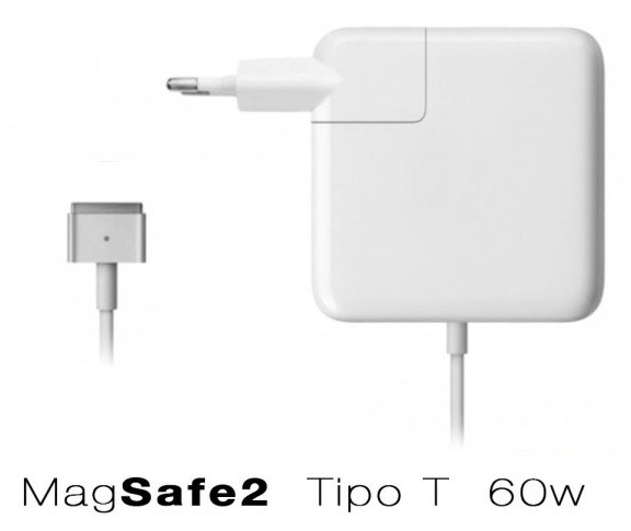 Charger for laptop Macbook (16.5V 3.5A 60W) Magsafe 2 T type