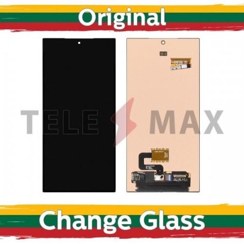 LCD-näyttö yhteensopiva Samsung S928 S24 Ultra:lle musta (Uusittu: Telemax) (versio ilman kehystä)