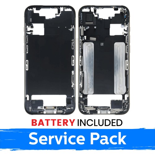Apple iPhone Air keskikehysrunko + akku / Vaalea kulta / (Huoltopakkaus)