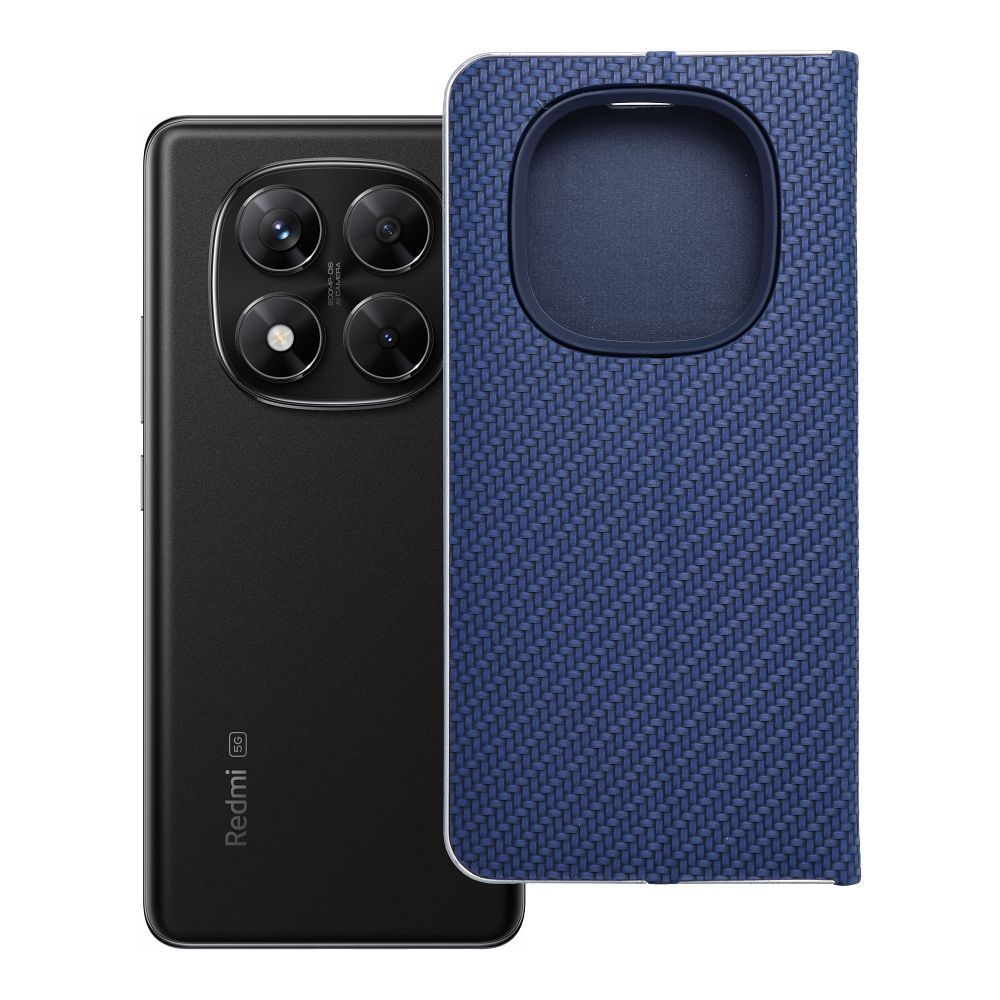 Läppäsuojakuori Xiaomi Redmi NOTE 14 PRO 5G / 14 PRO PLUS 5G:lle Luna Book Carbon sininen