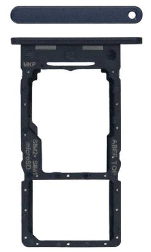 Samsung A256 A25 5G SIM-kortin pidike Brave Black alkuperäinen (huoltopakkaus)