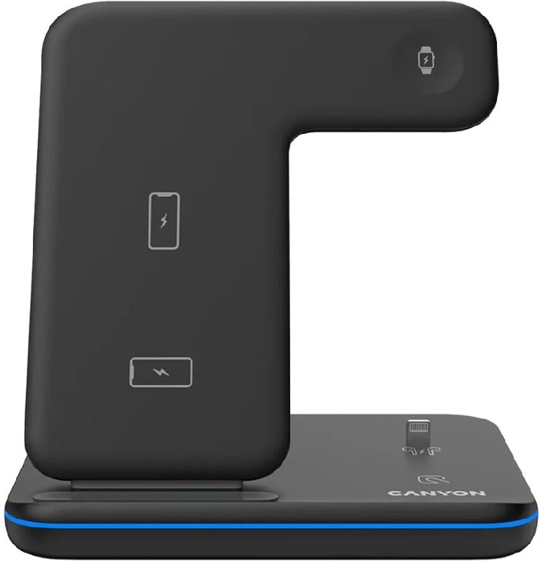 Langaton latausasema Canyon 3in1 (WS-302) (15W) musta