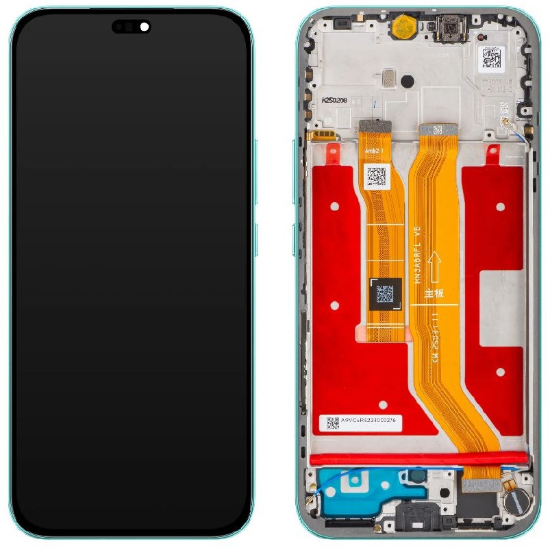 LCD-näyttö Huawei Honor 400 Lite kosketusnäytöllä ja kehyksellä Green alkuperäinen (service pack)