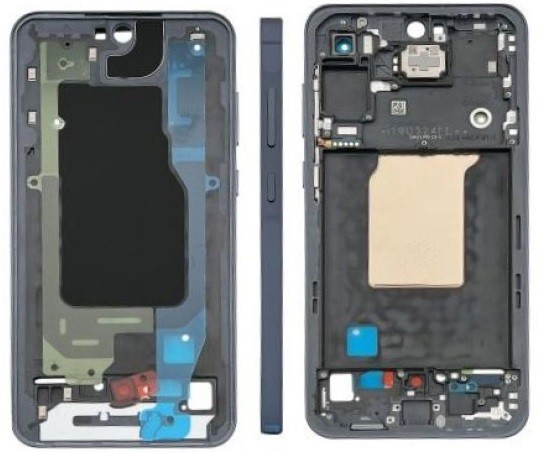 Keskikehys Samsung A556 A55 5G Navy alkuperäinen (käytetty Grade A)