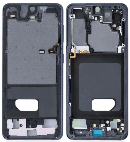 Keskikehys Samsung G991 S21 5G Phantom Grey sivupainikkeineen alkuperäinen (käytetty Grade C)
