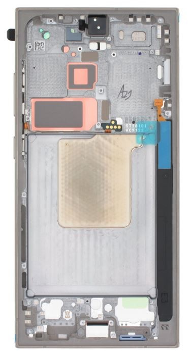 Middle housing Samsung S928 S24 Ultra Titanium Gray/Violet/Orange original (used Grade C)