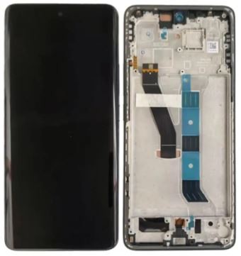 LCD-näyttö Xiaomi Poco M8 5G kosketusnäytöllä kehyksellä musta alkuperäinen (service pack)