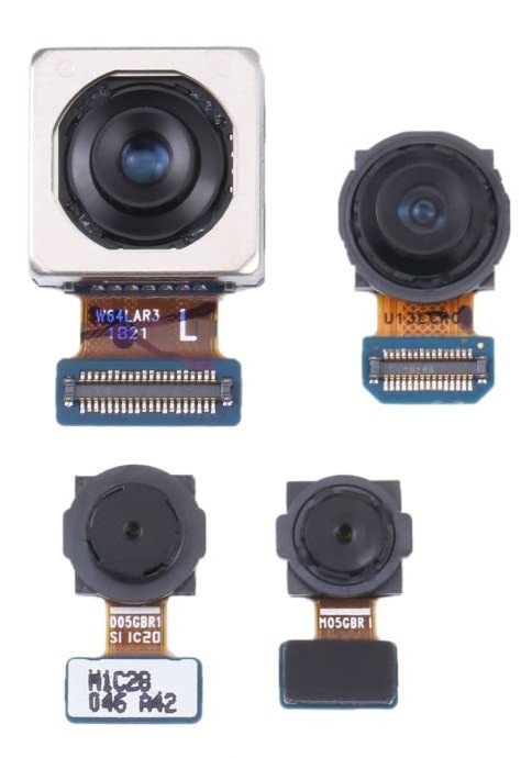 Kamera Samsung A526 A52 5G 2021/A528 A52S 5G (SET,4pcs)(64MP,Wide/Telephoto/12MP,Ultrawide/5MP,Macro/5MP,Depth) takainen alkuperäinen (used Grade A)