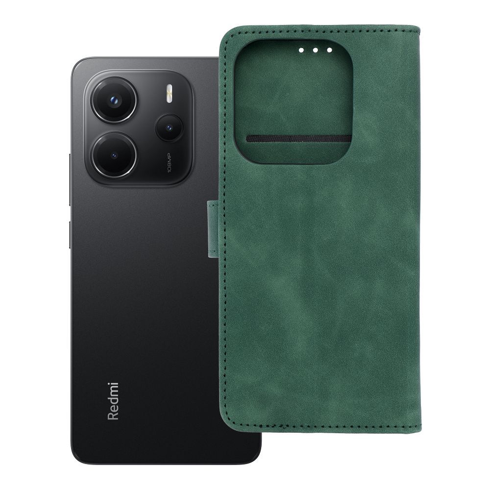 Läppäsuojakuori Xiaomi Redmi NOTE 14 5G:lle Tender Book vihreä