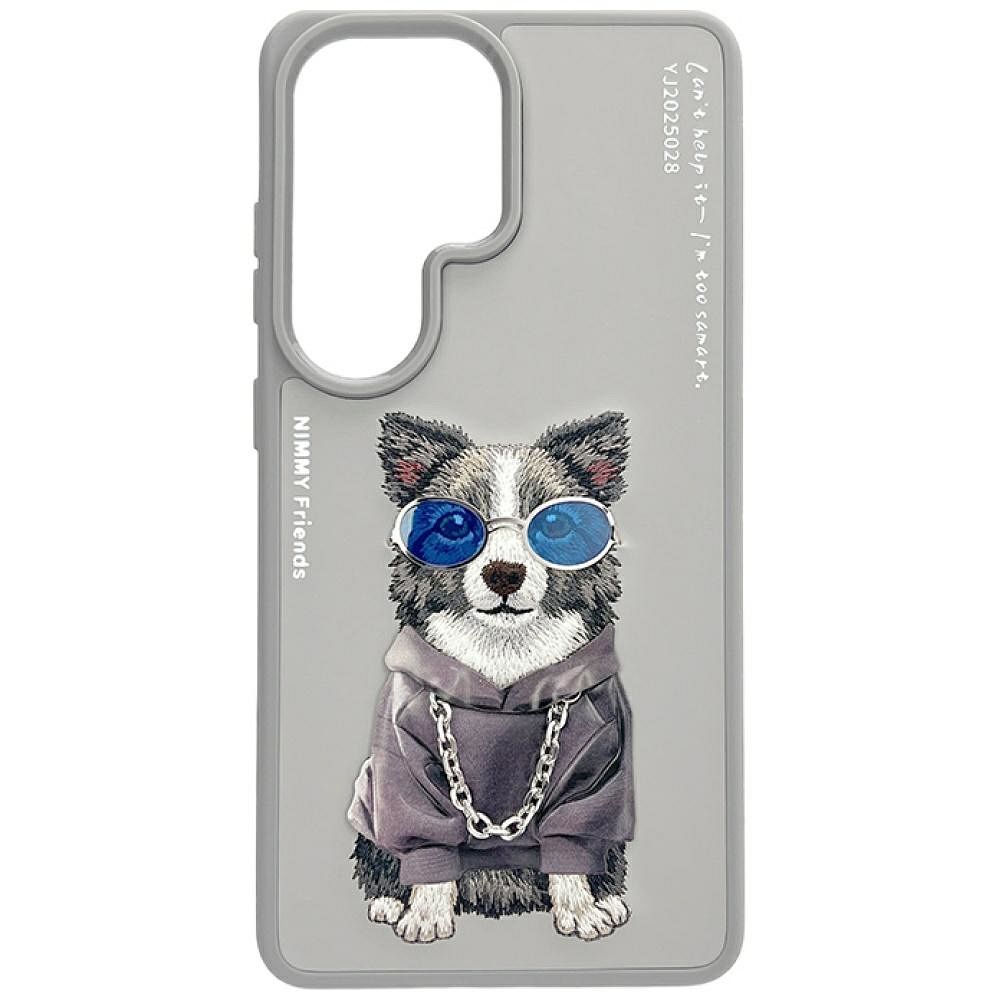 Nimmy Glasses Cool Dog Suojakuori Samsung Galaxy S26 Ultra - Harmaa