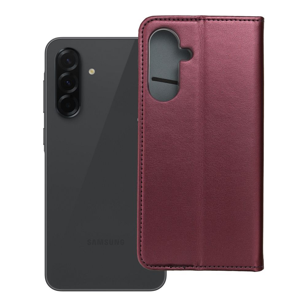 SMART MAGNETO Kirjasuojakuori SAMSUNG A36:lle viininpunainen