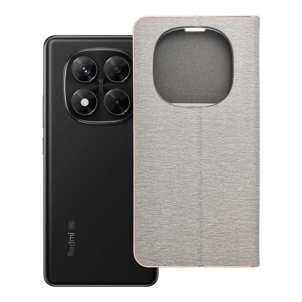Läppäsuojakuori Xiaomi Redmi NOTE 14 PRO 5G / 14 PRO PLUS 5G:lle Luna Book Gold hopeinen