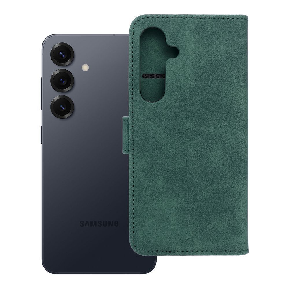 Läppäsuojakuori Samsung S25:lle Tender Book vihreä