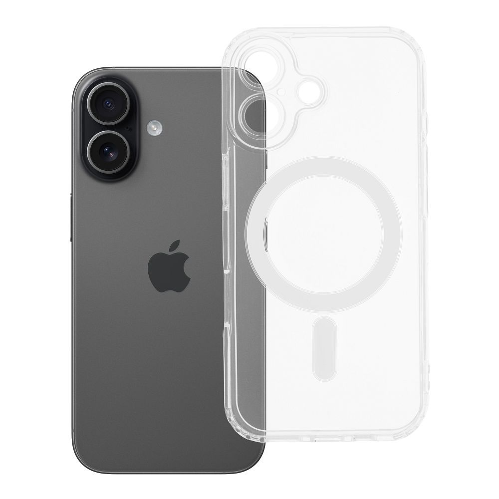 CLEAR MAG COVER -puhelinkuori kamerasuojalla, magneettiyhteensopiva, IPHONE 17 läpinäkyvä