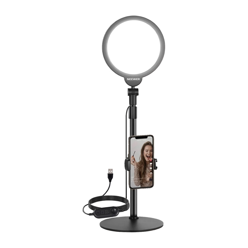 Neewer R06 18 cm pyöreä LED puhelimen selfie-setti