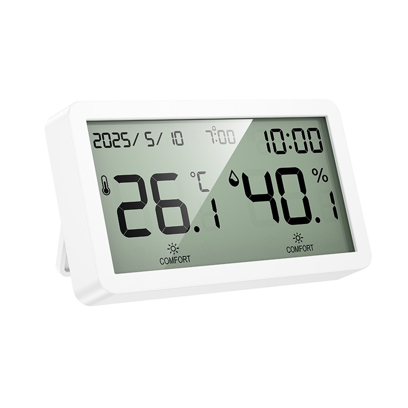 Electronic clock with hygrothermometer Hoco HX42 white