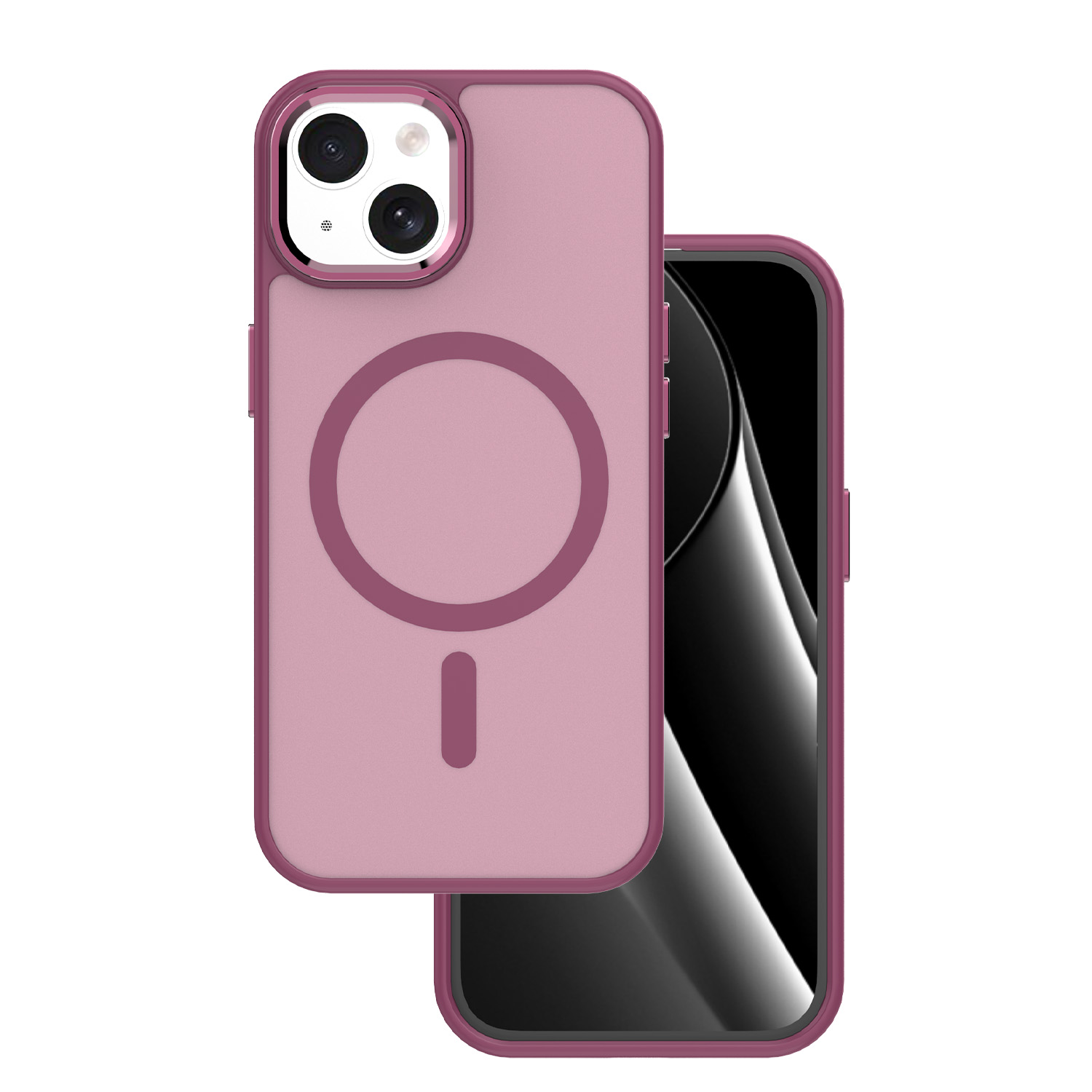 Puhelimen suojakuori Frozen magneettinen iPhone 15 6,1 - punainen