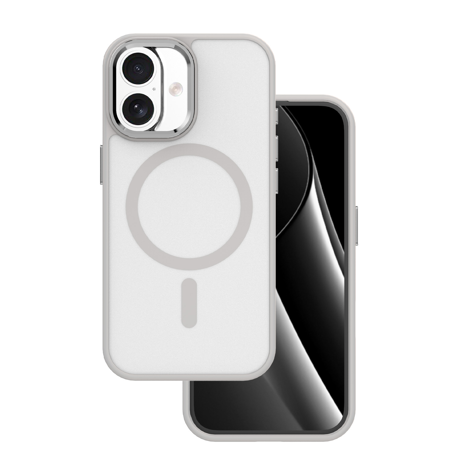 Frozen Mag case for iPhone 16 6,1" grey
